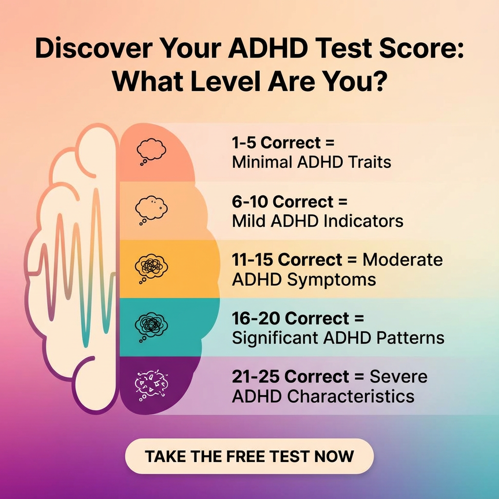 Personality Test Online Facebook ad: Understand Your ADHD-Related Traits