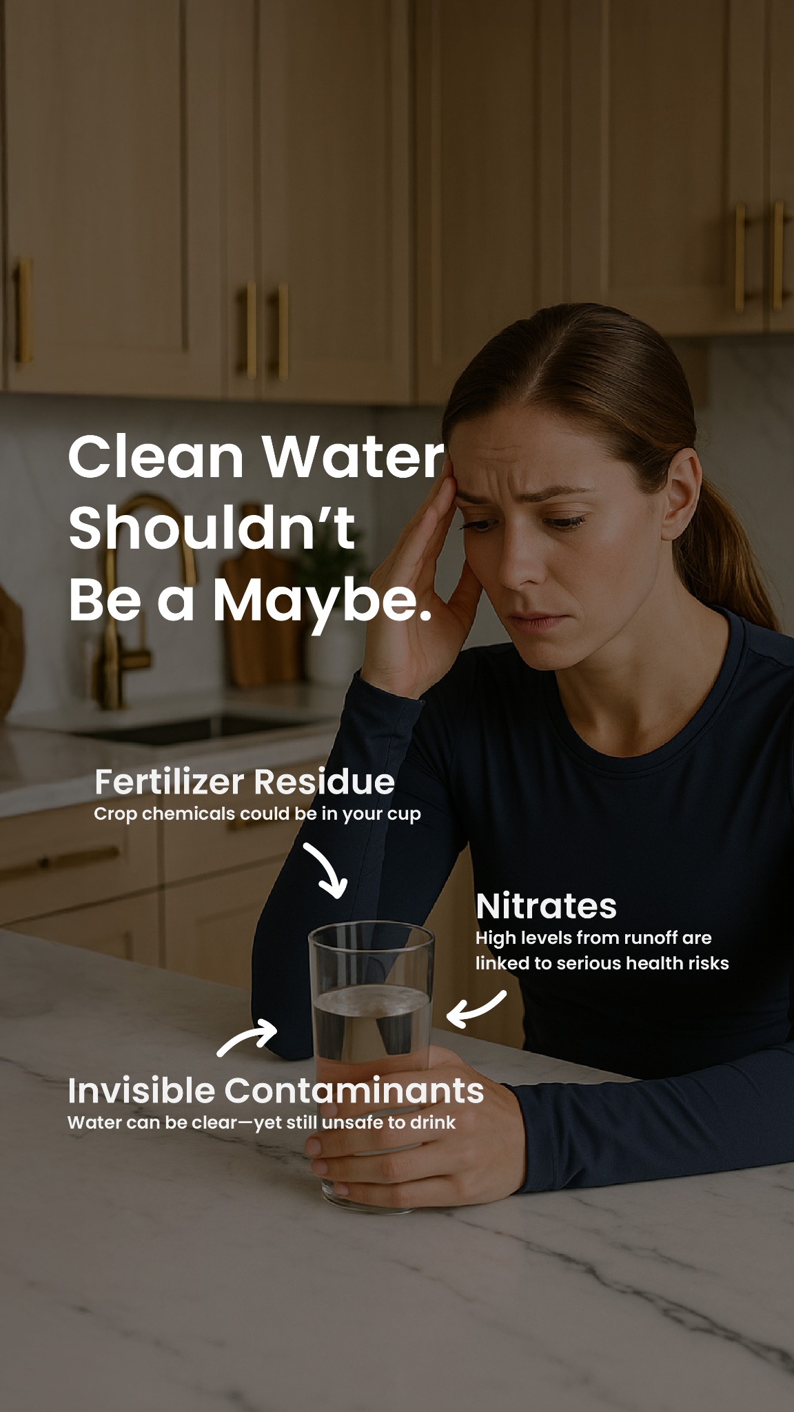 Crystal Clear Water Company Facebook ad from Nov 22, 2025