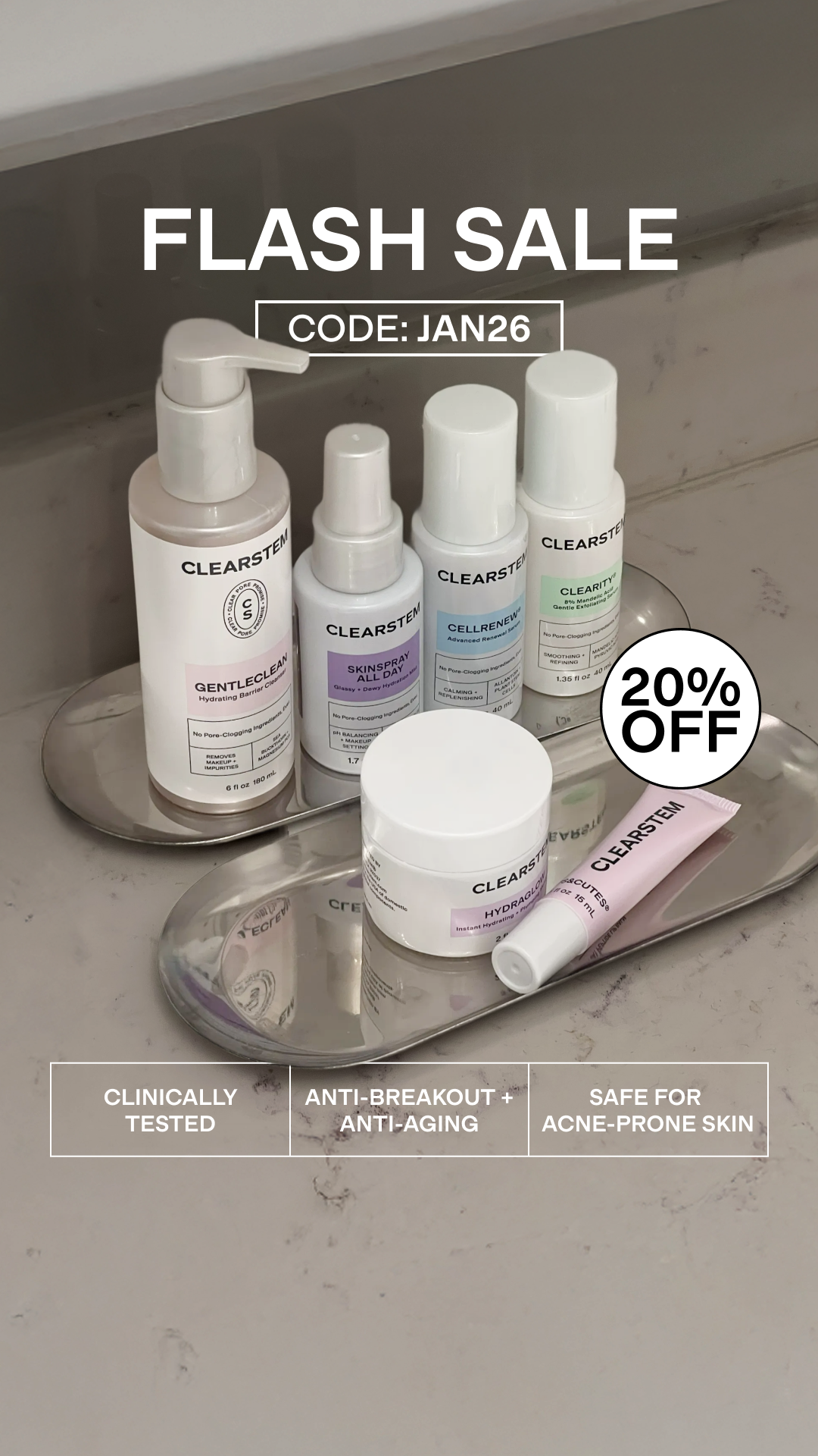 CLEARSTEM Skincare Facebook ad