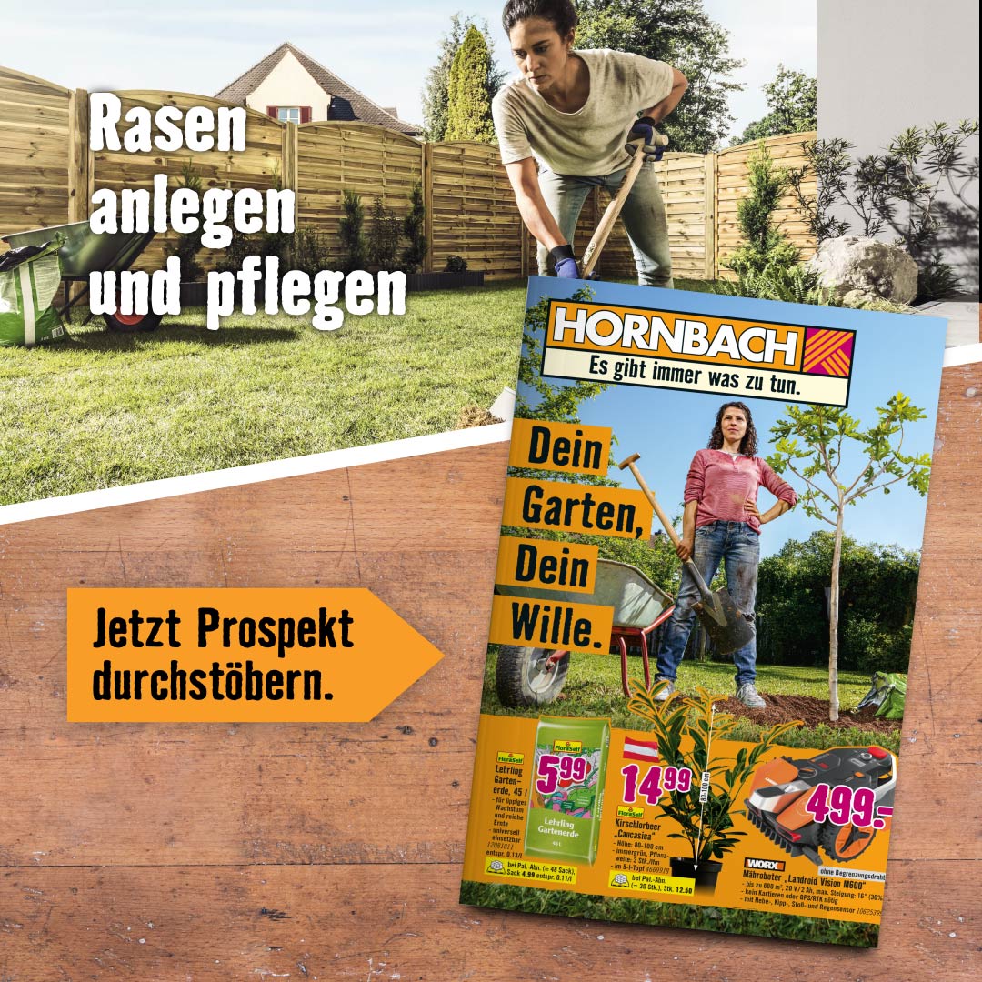 HORNBACH Facebook ad: Flugblatt ansehen.