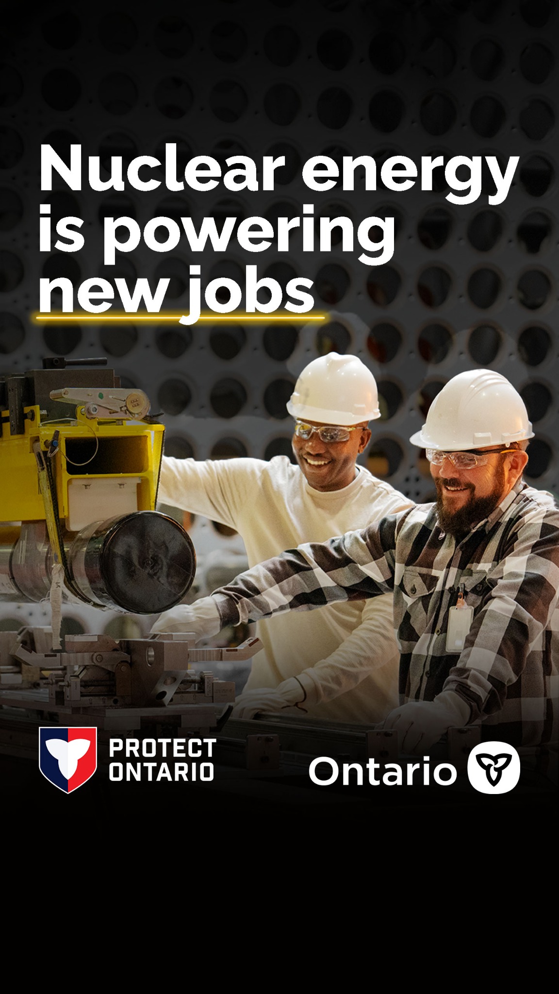Ontario Energy and Mines Facebook ad: Nuclear energy is powering new jobs