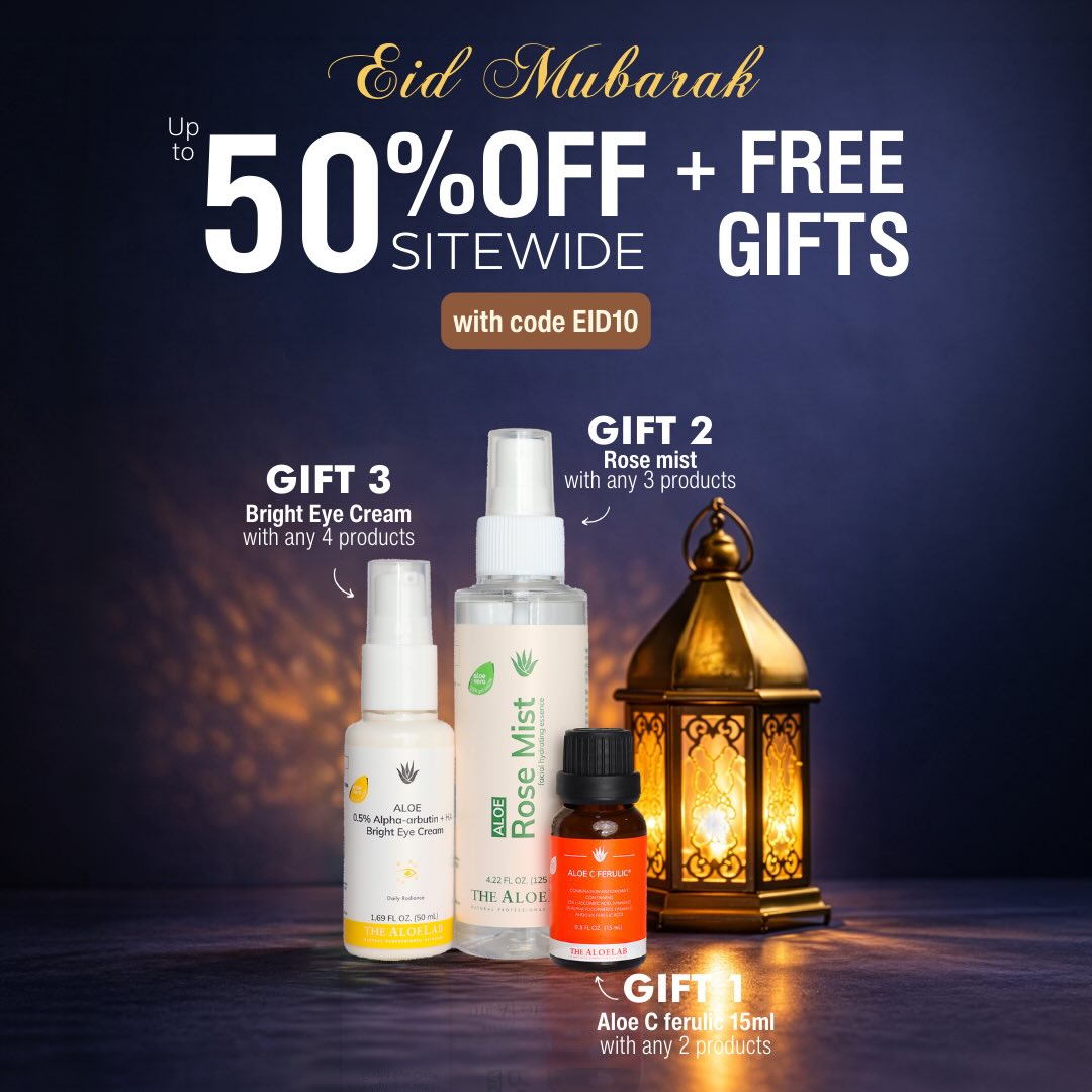The Aloelab Facebook ad