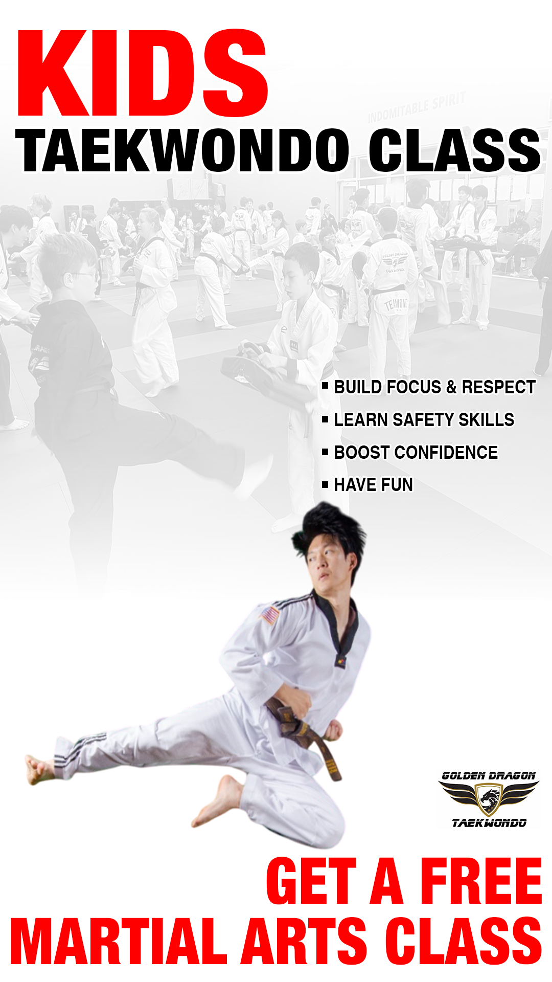 Golden Dragon Taekwondo - Owasso Facebook ad from Feb 3, 2026