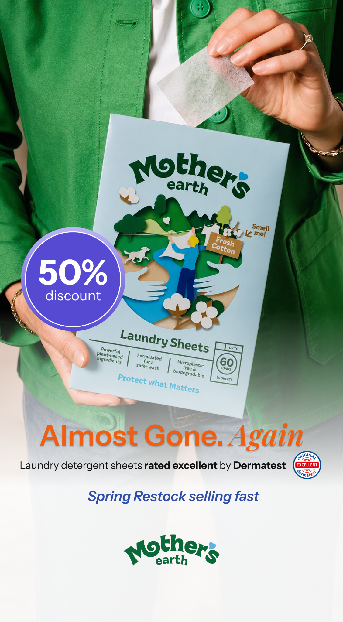 Mothers Earth Facebook ad
