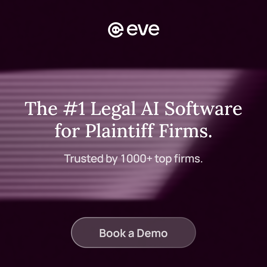 Eve Legal Facebook ad: Legal AI Software That Works Your Whole Case