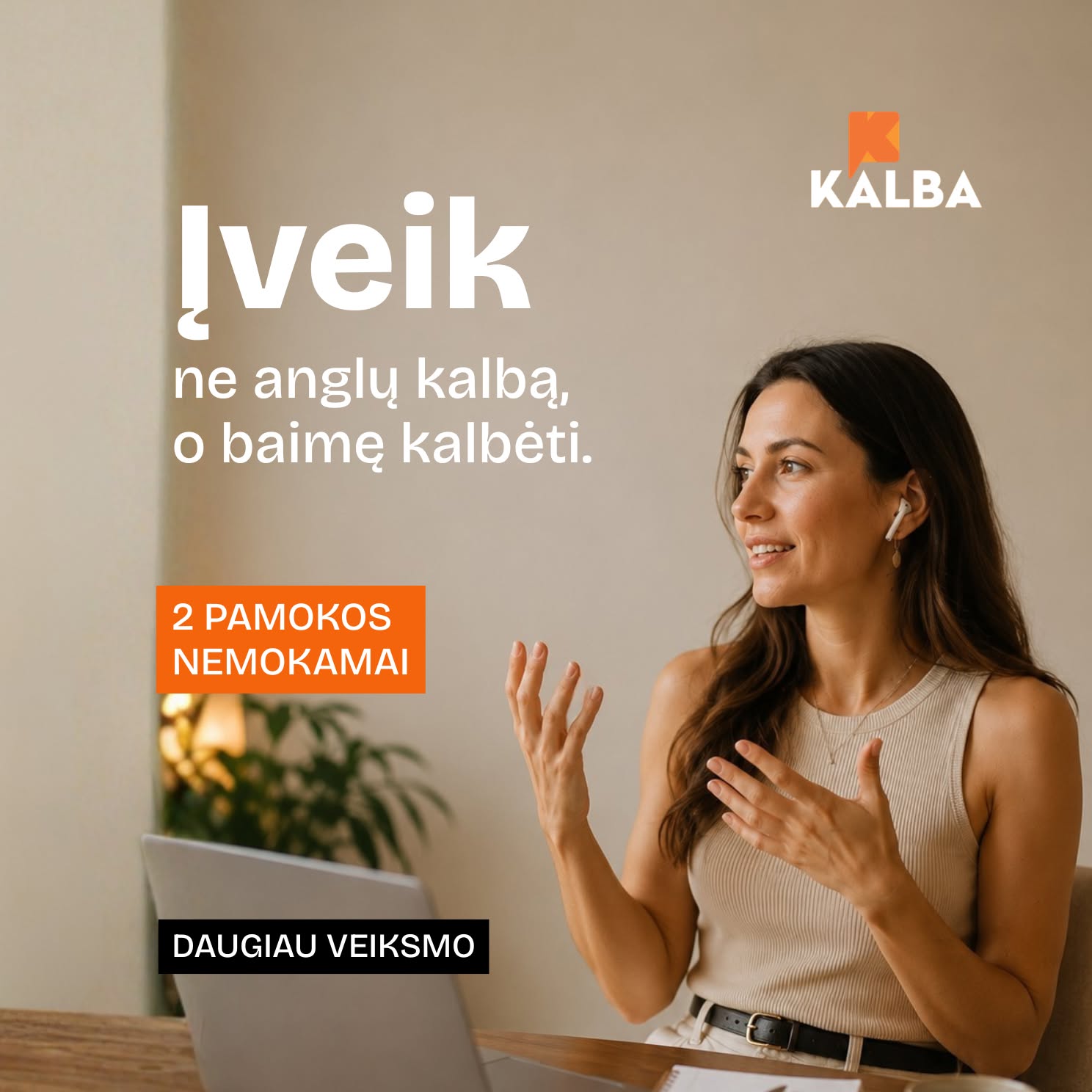 Kalba.Lt Facebook ad