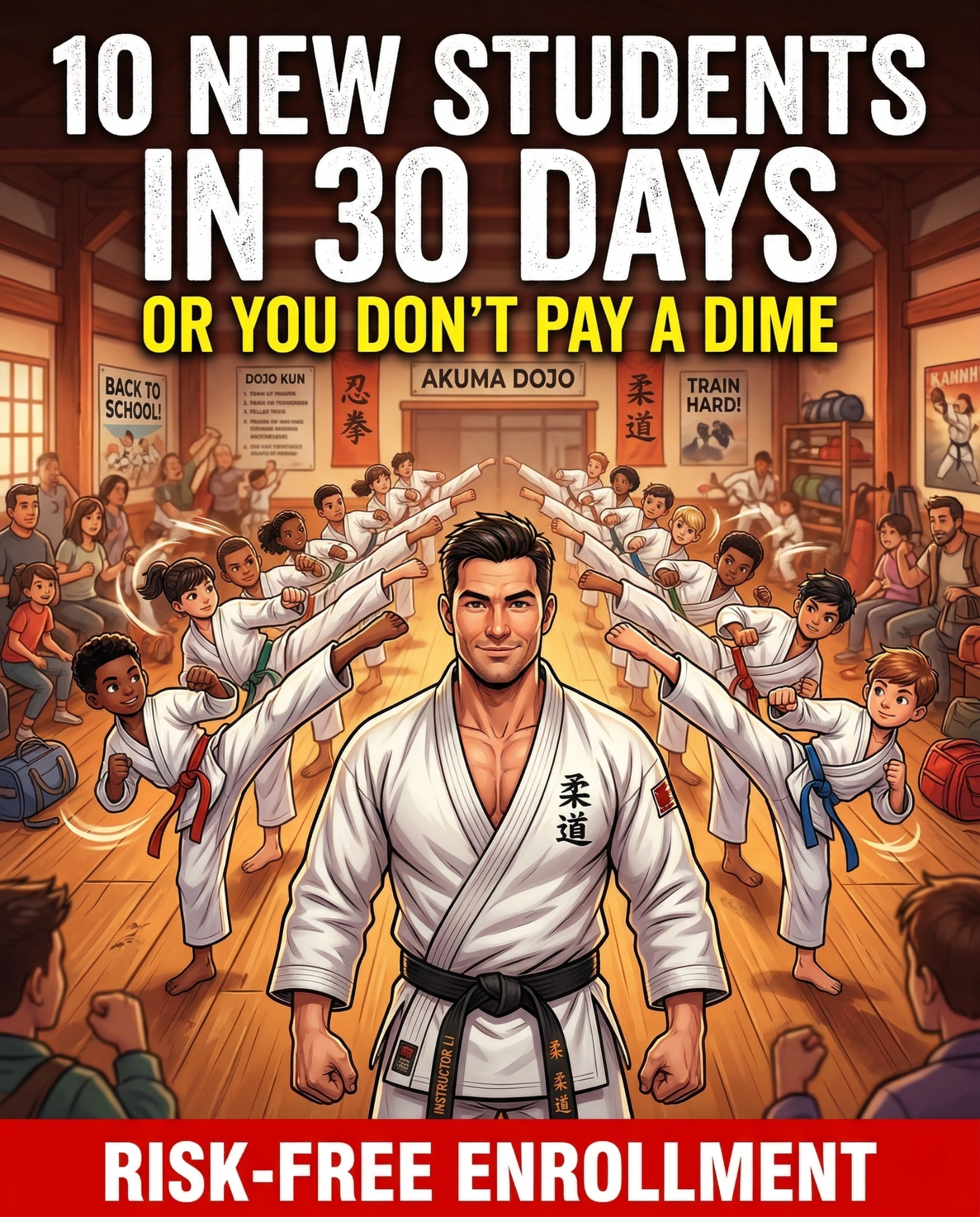 Martial Consulting Facebook ad: You teach, we fill your classes!