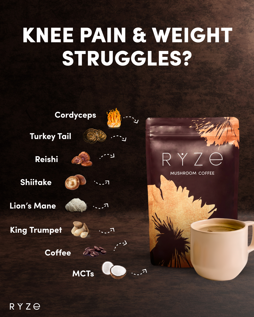 RYZE Superfoods Facebook ad