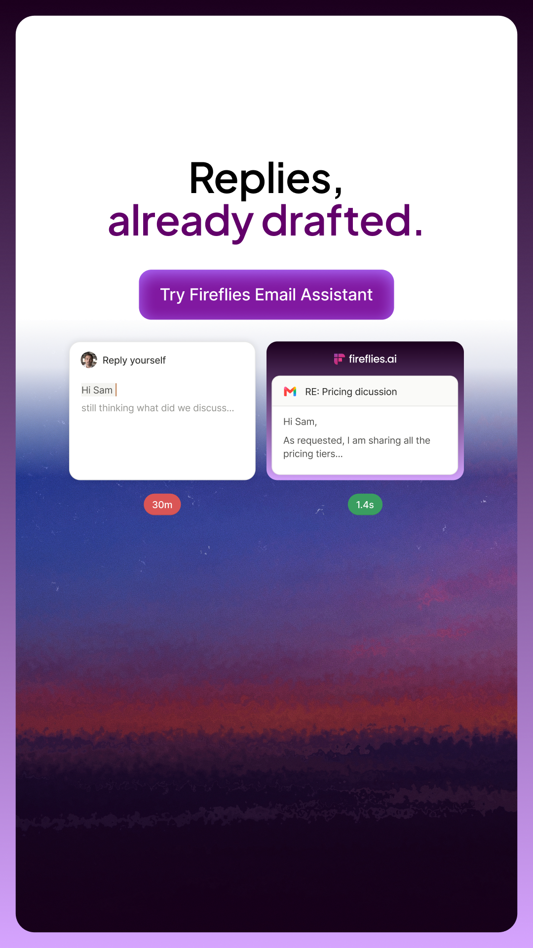 Fireflies.ai Facebook ad