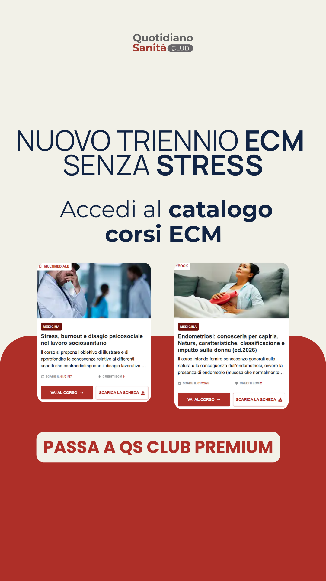 Quotidiano Sanità Club Facebook ad from Mar 23, 2026