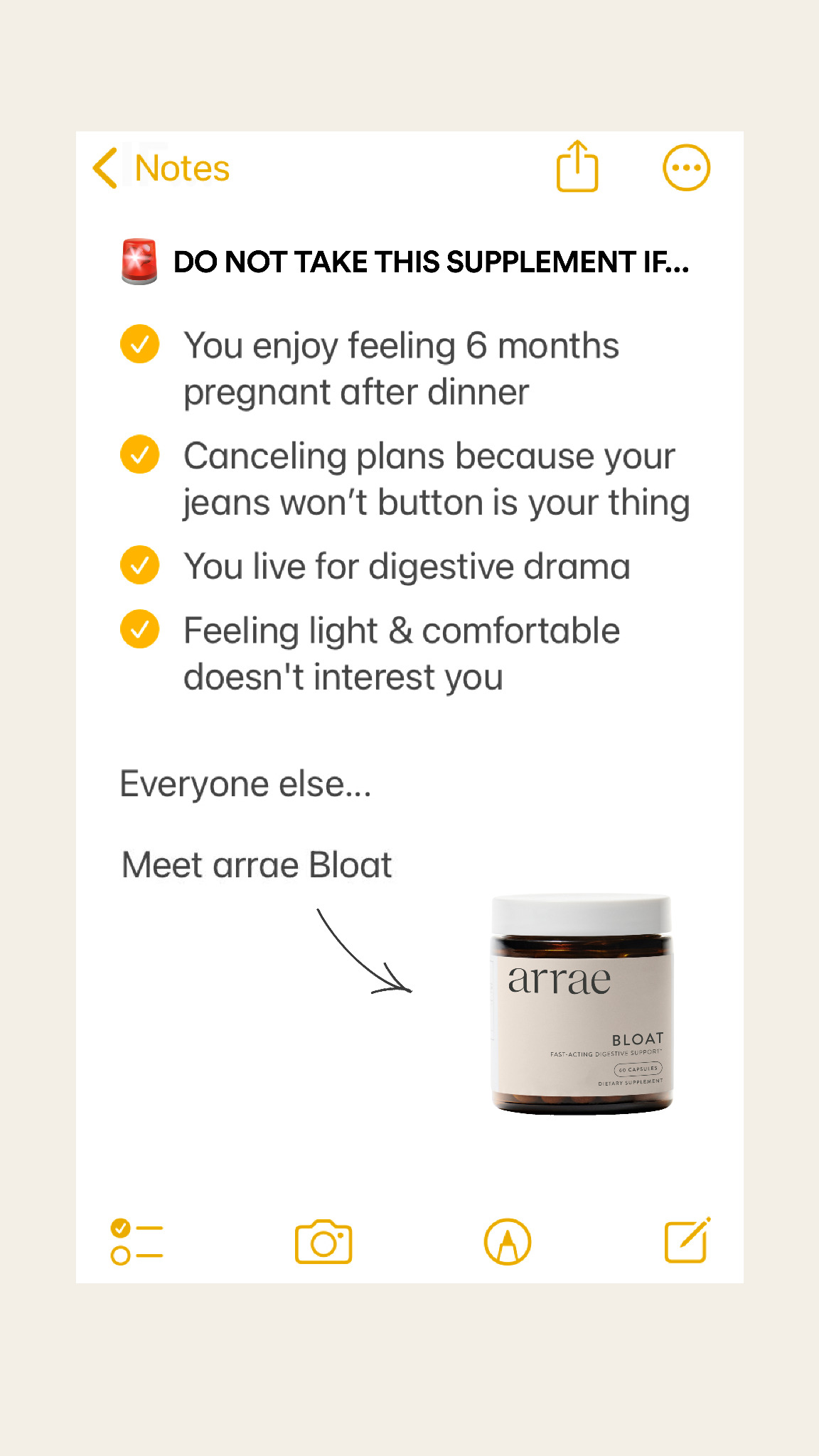 Arrae Facebook ad