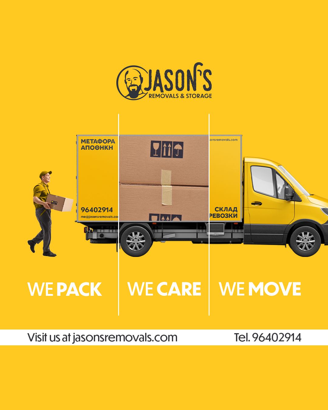 Jason's Removals & Storage Facebook ad