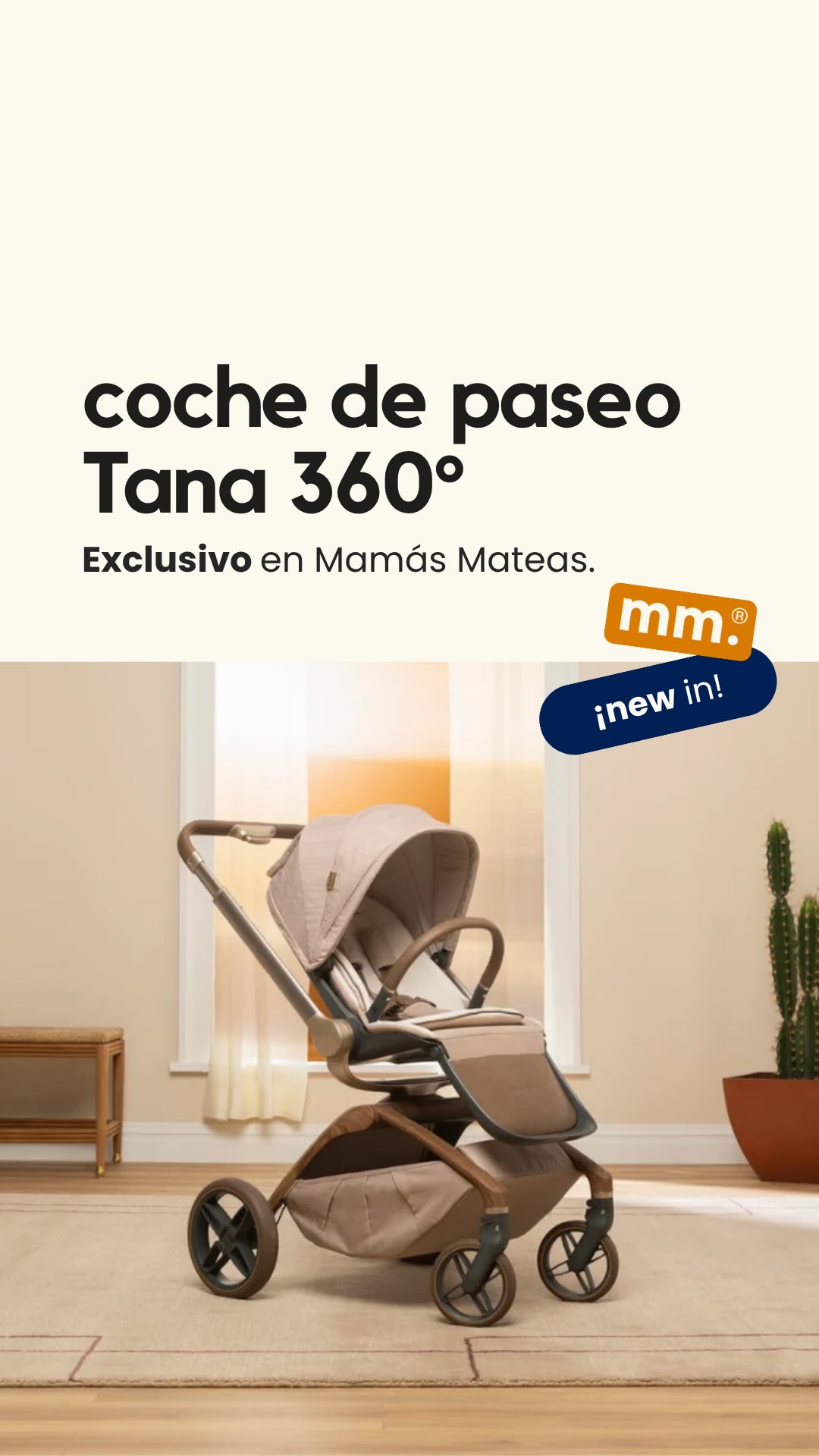 Mamás Mateas Facebook ad: Descubre el Coche Tana 360° de la colección…