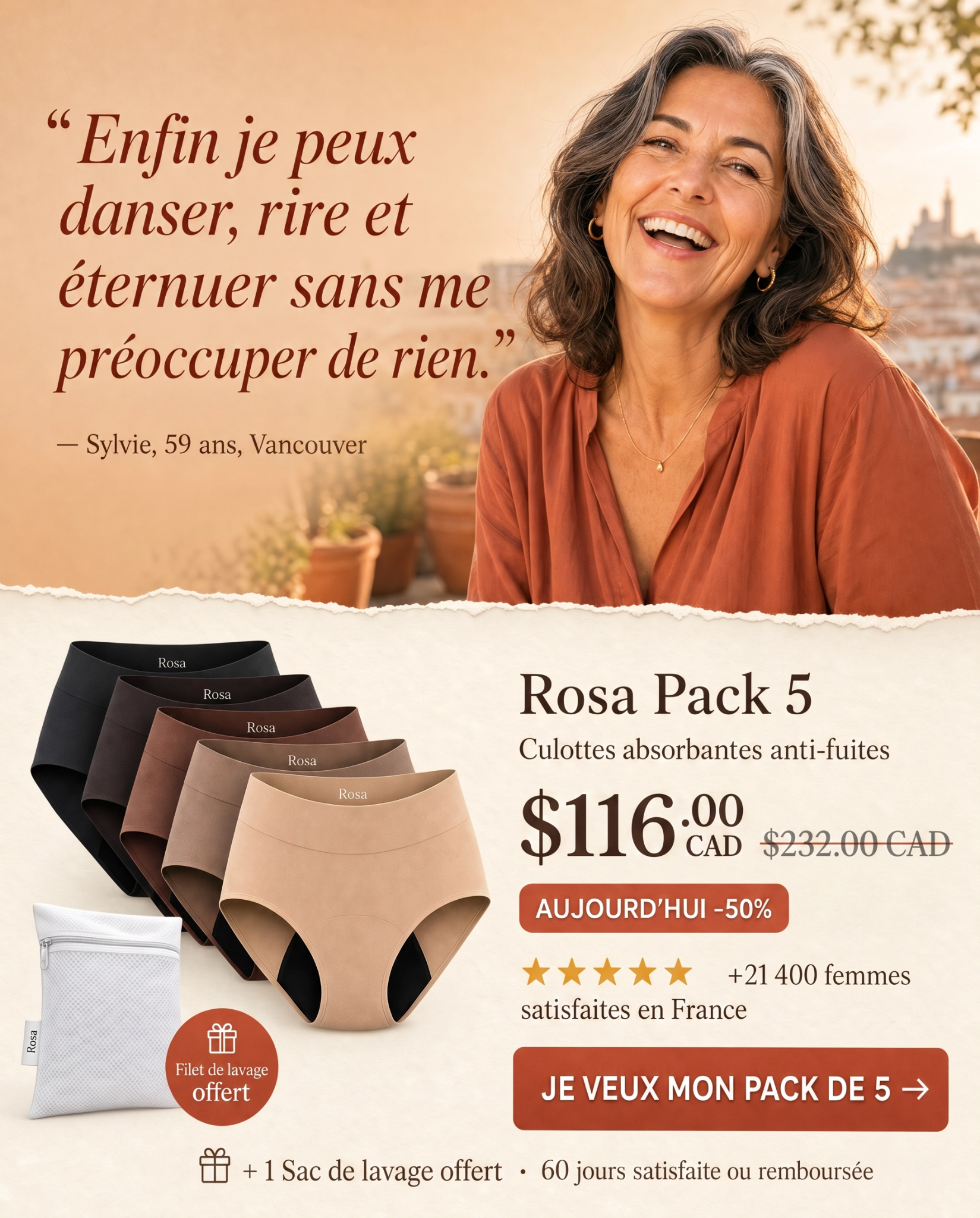 Rosa Facebook ad