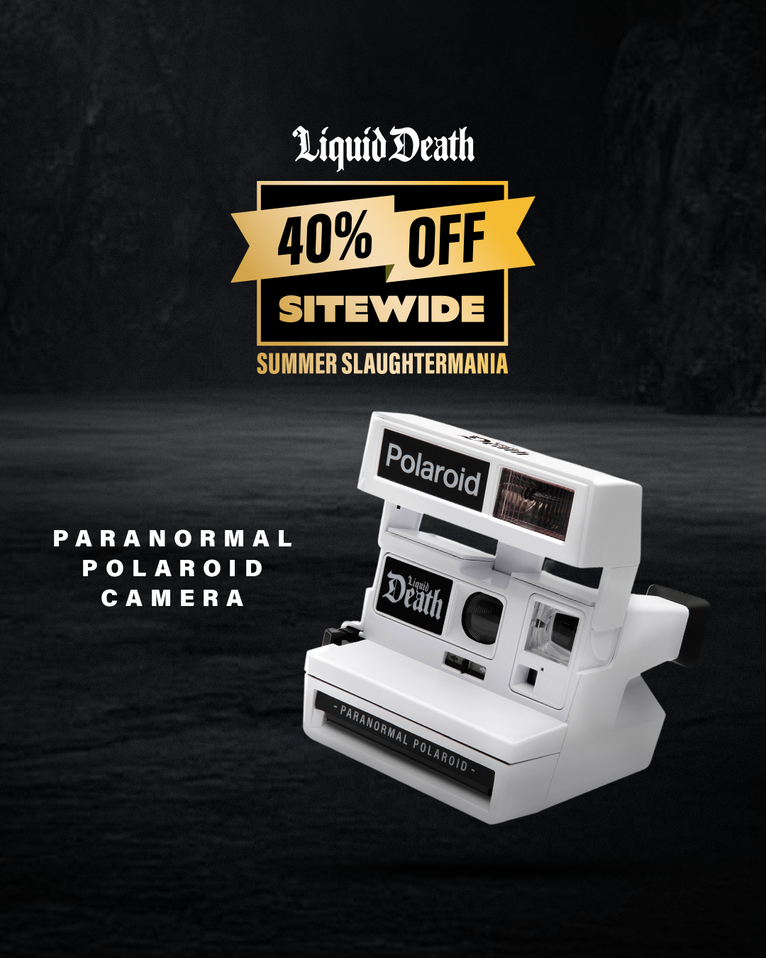 Liquid Death Facebook ad