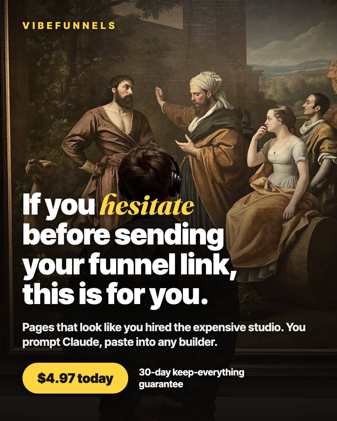 VibeFunnels Facebook ad