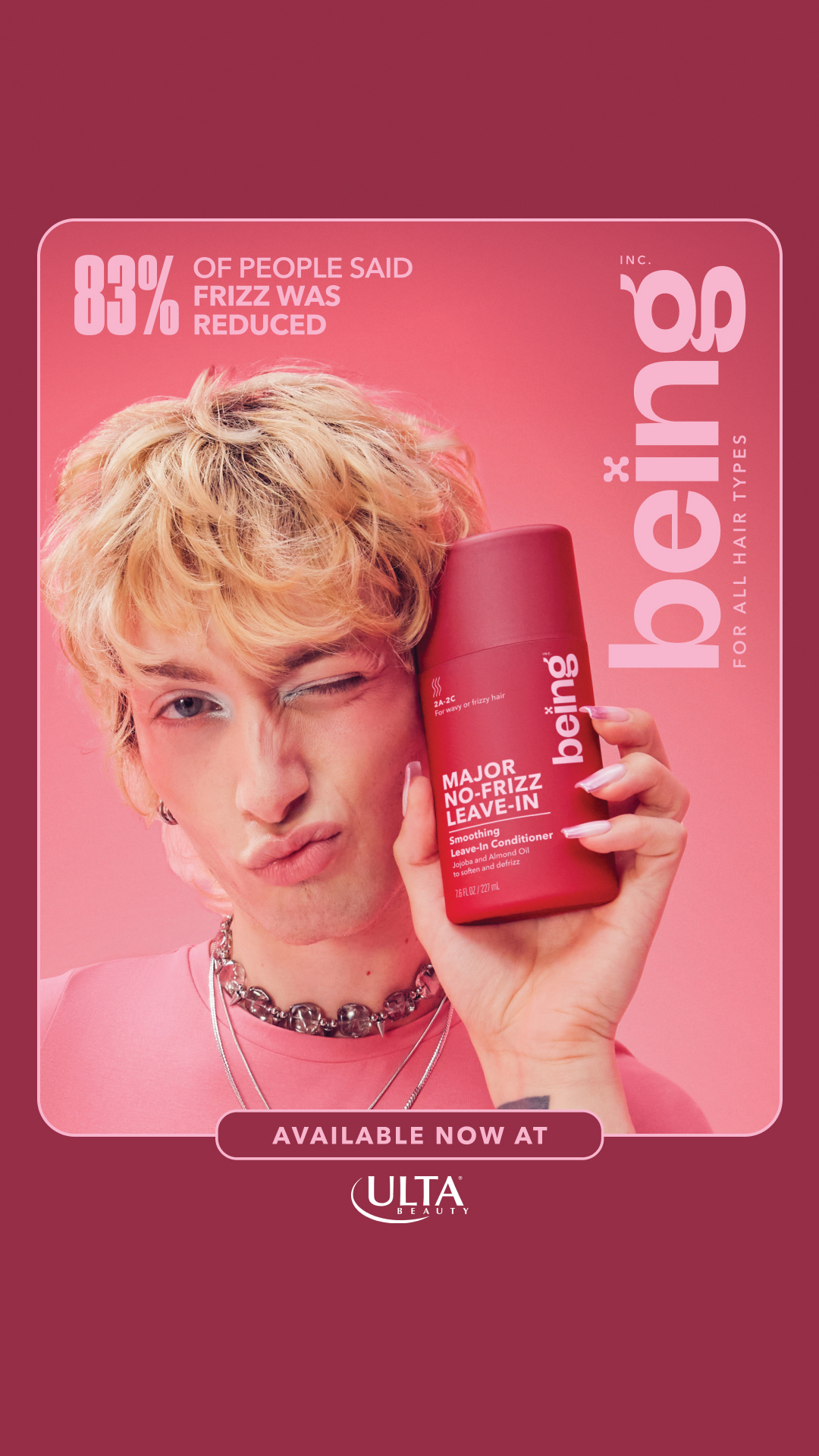 Being Haircare Facebook ad