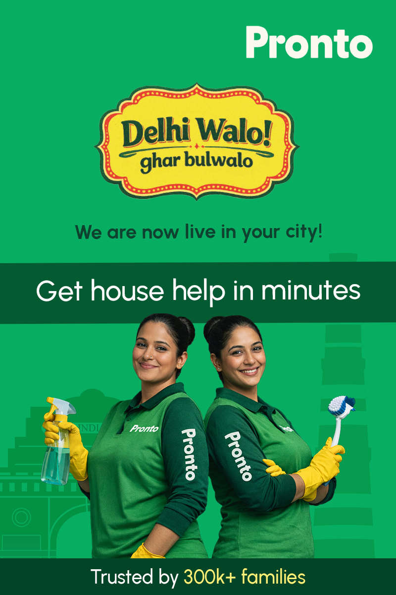 Pronto - India's 10 Minute Home Services App Facebook ad