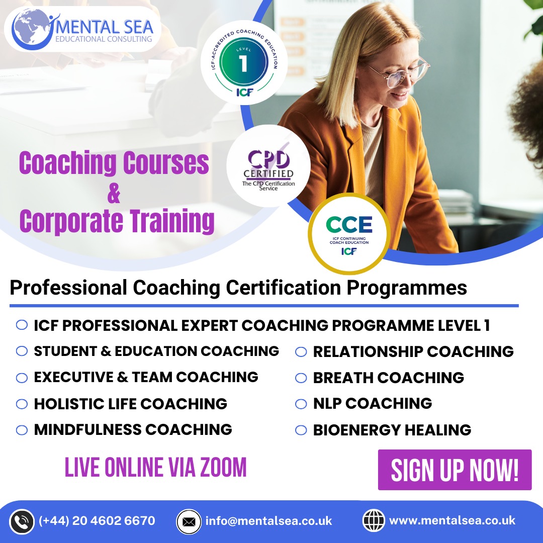 Mental Sea Coaching Academy Facebook ad: Advance your coaching career with ICF-accredited…