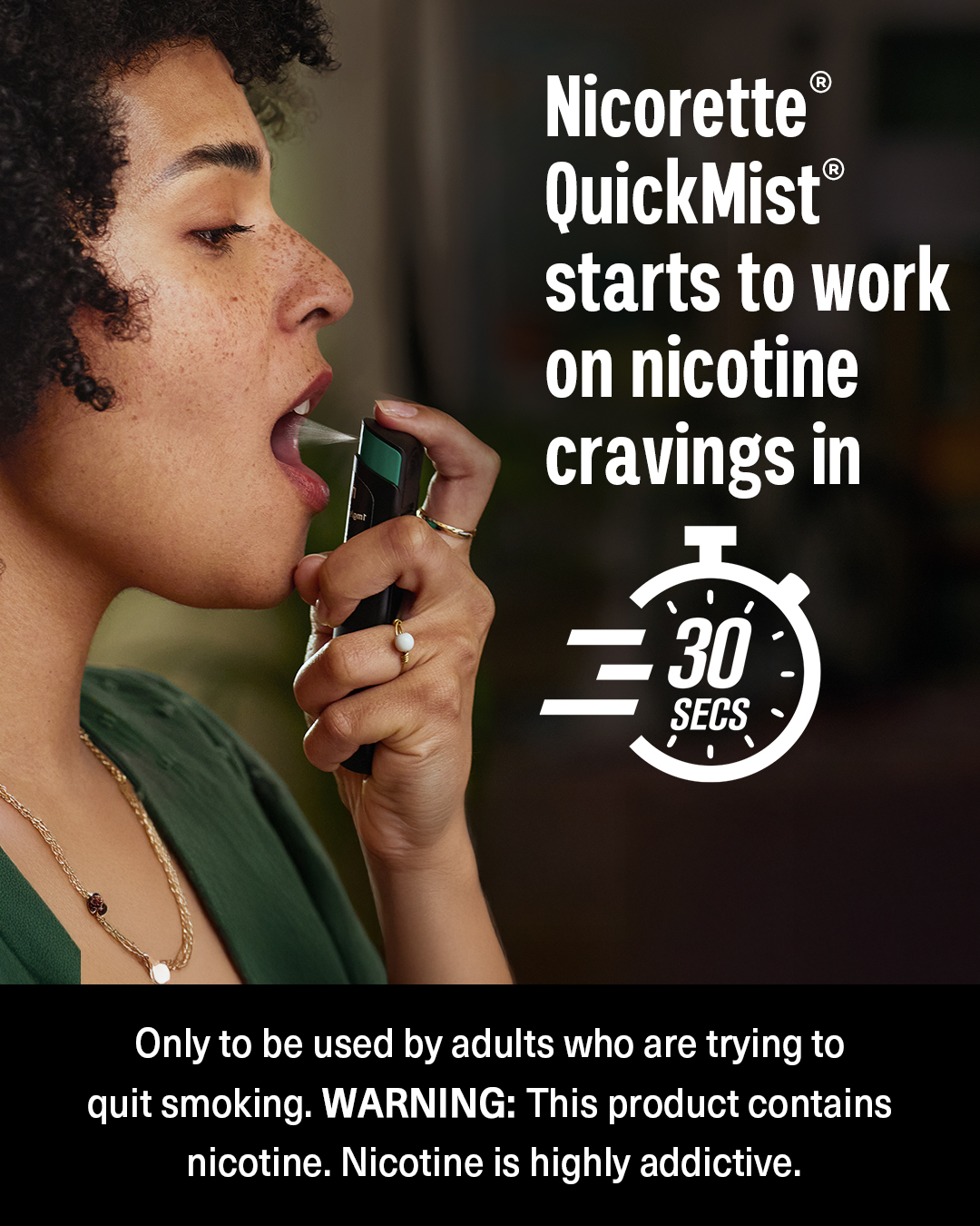 Nicorette Canada Facebook ad