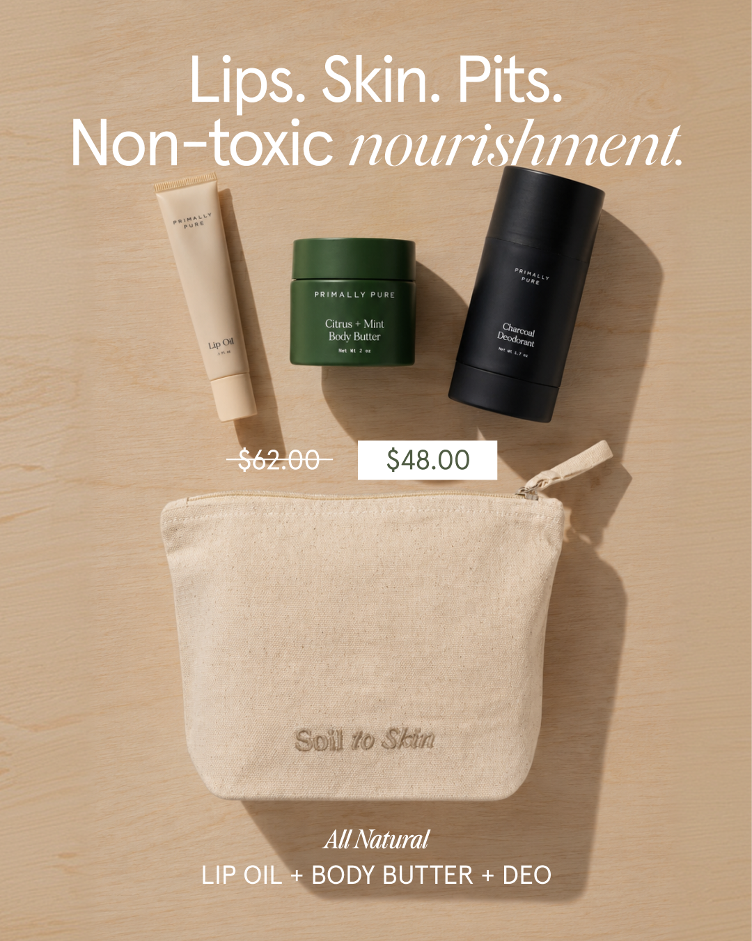 Primally Pure Skincare Facebook ad