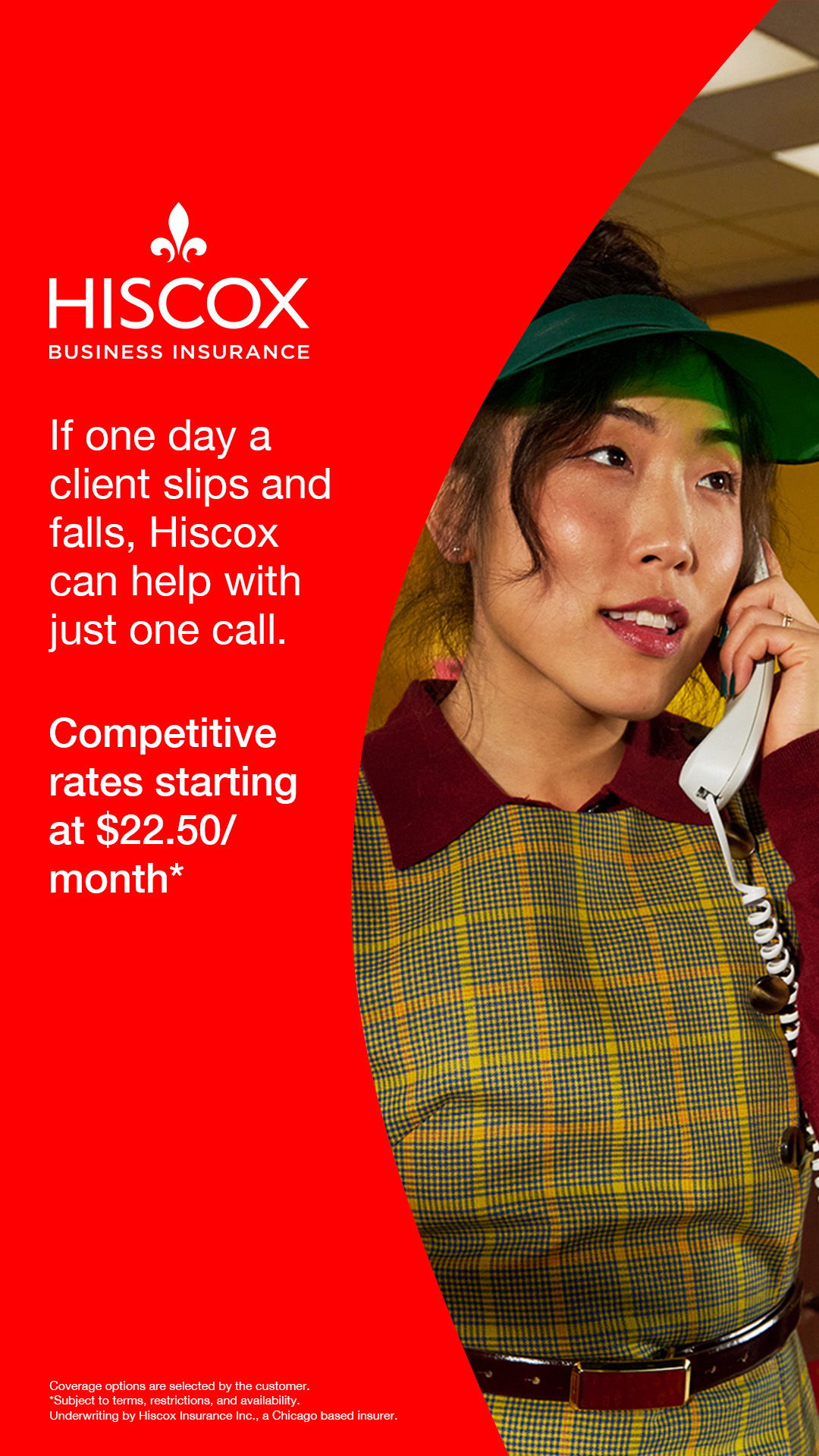 Hiscox Insurance Facebook ad