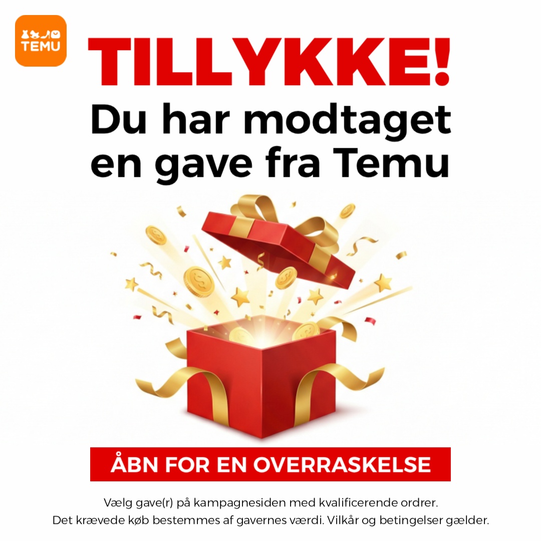 Temu Denmark Facebook ad