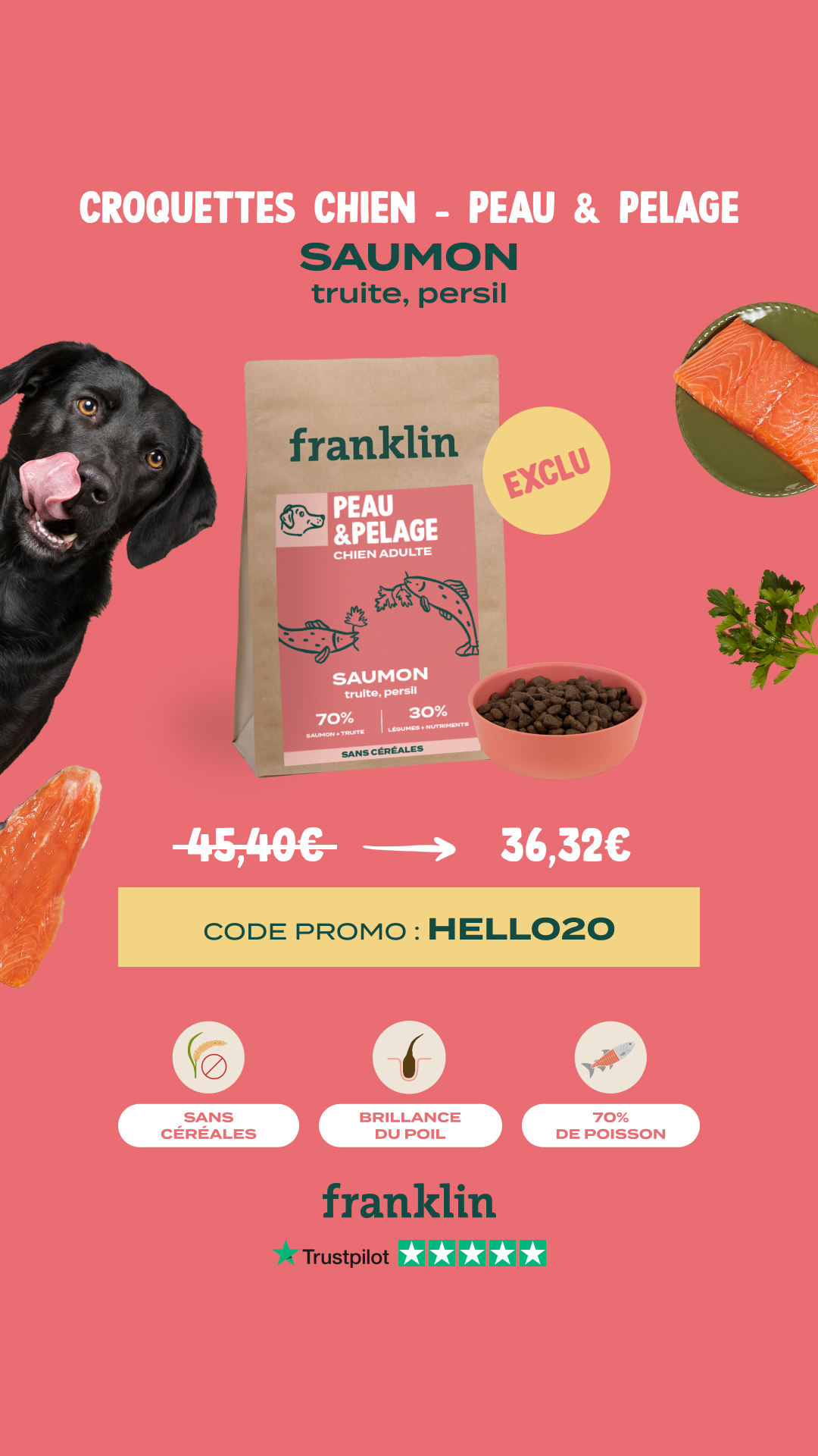 Franklin Pet Food Facebook ad