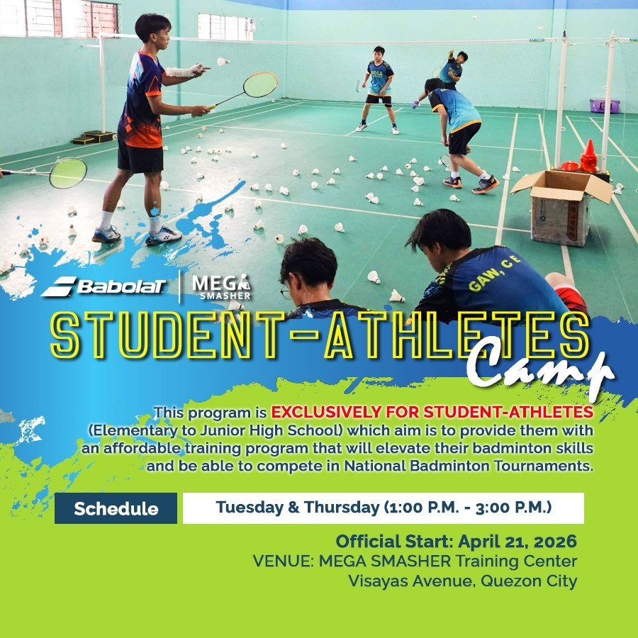 MEGA Smasher Facebook ad: Student-Athletes, get ready to SMASH your competition!