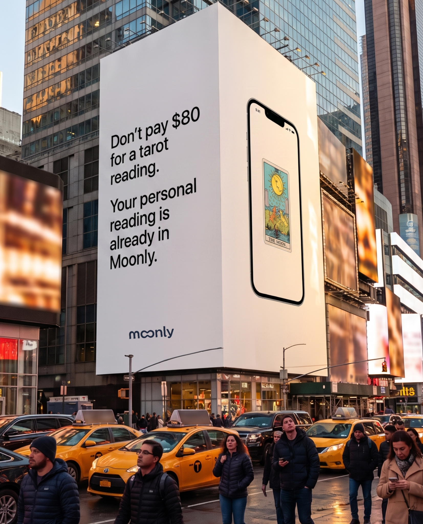 Moonly Facebook ad