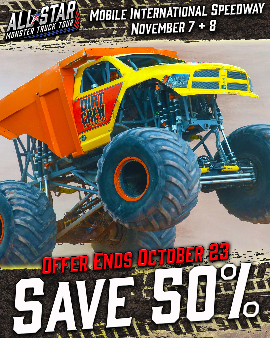 All Star Monster Truck Tour Facebook ad: All Star Monster Trucks: Mobile AL 2026