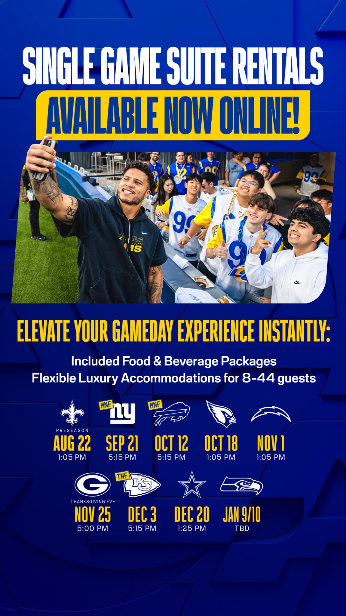 Los Angeles Rams Facebook ad from May 16, 2026