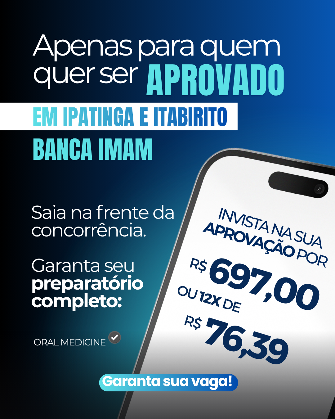 Oral Medicine Cursos Facebook ad: Preparatório IMAM para Ipatinga e Itabirito