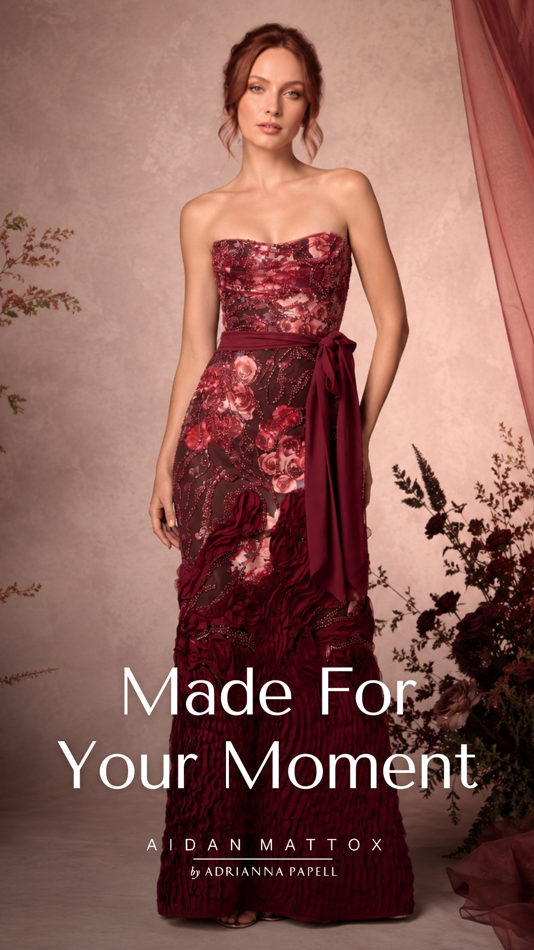 Adrianna Papell Facebook ad: New statement eveningwear