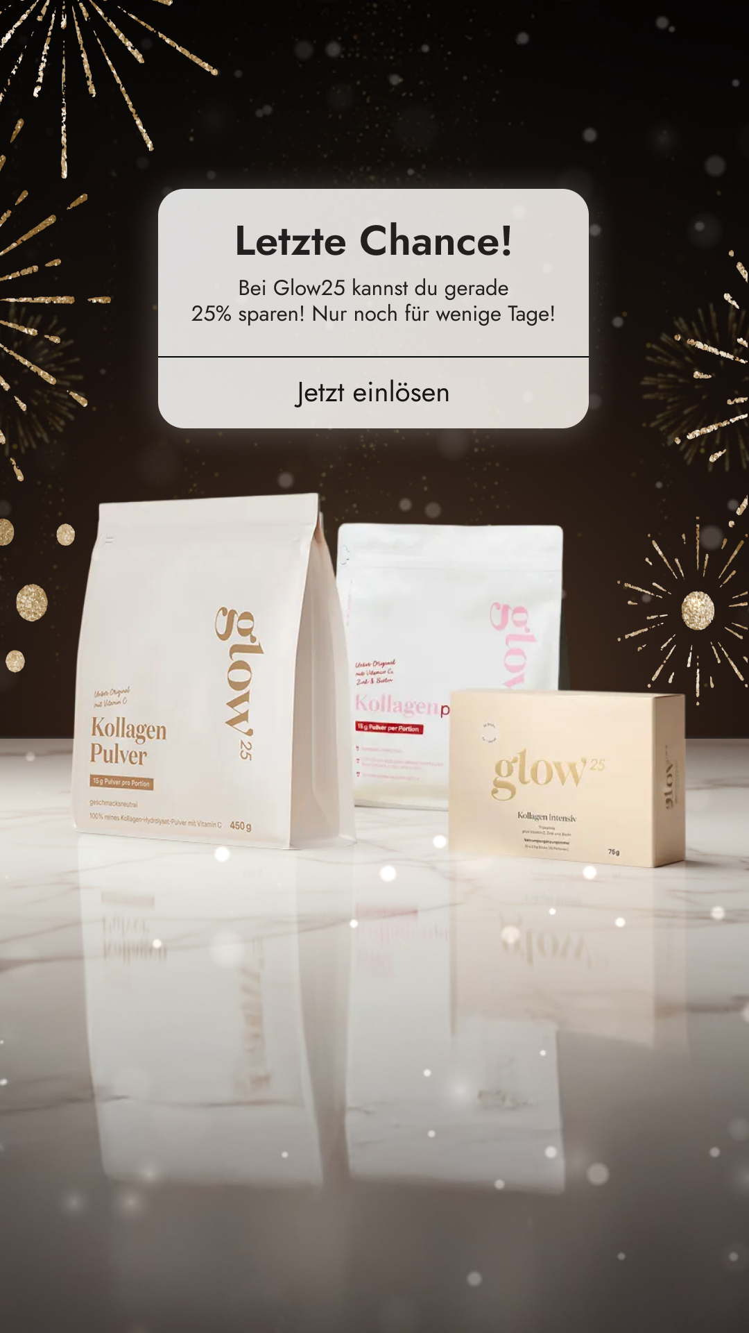 Glow25 - The Collagen Company Facebook ad