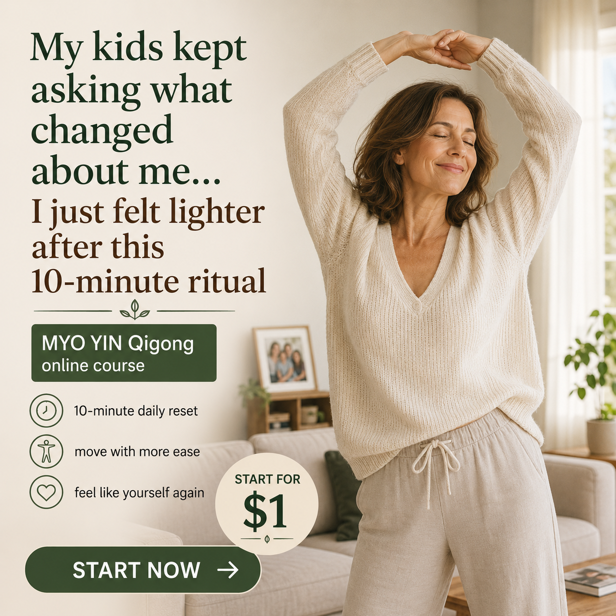 Truelifeflow Facebook ad: Tight shoulders that never fully relax?