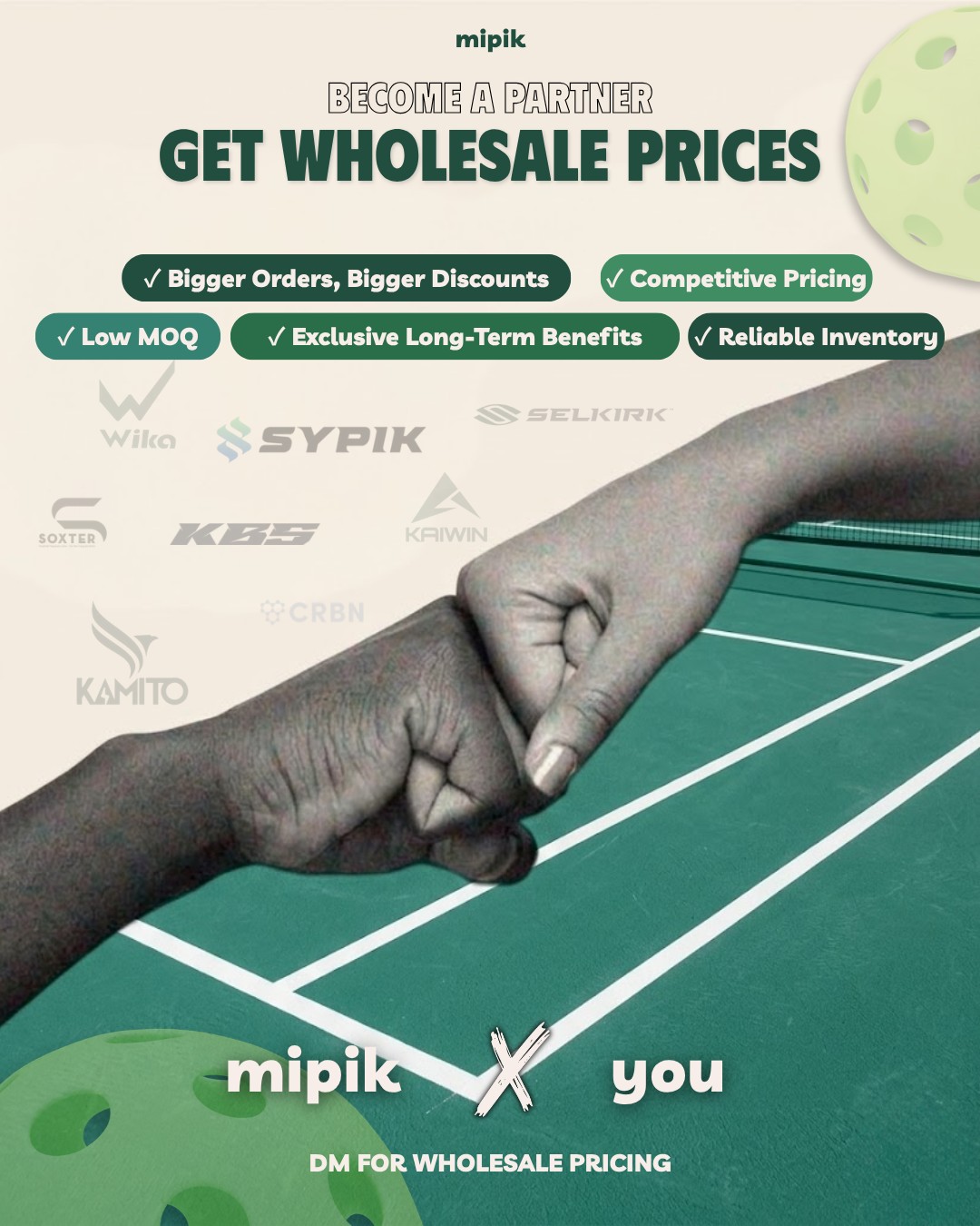 Mipik Pickleball Facebook ad