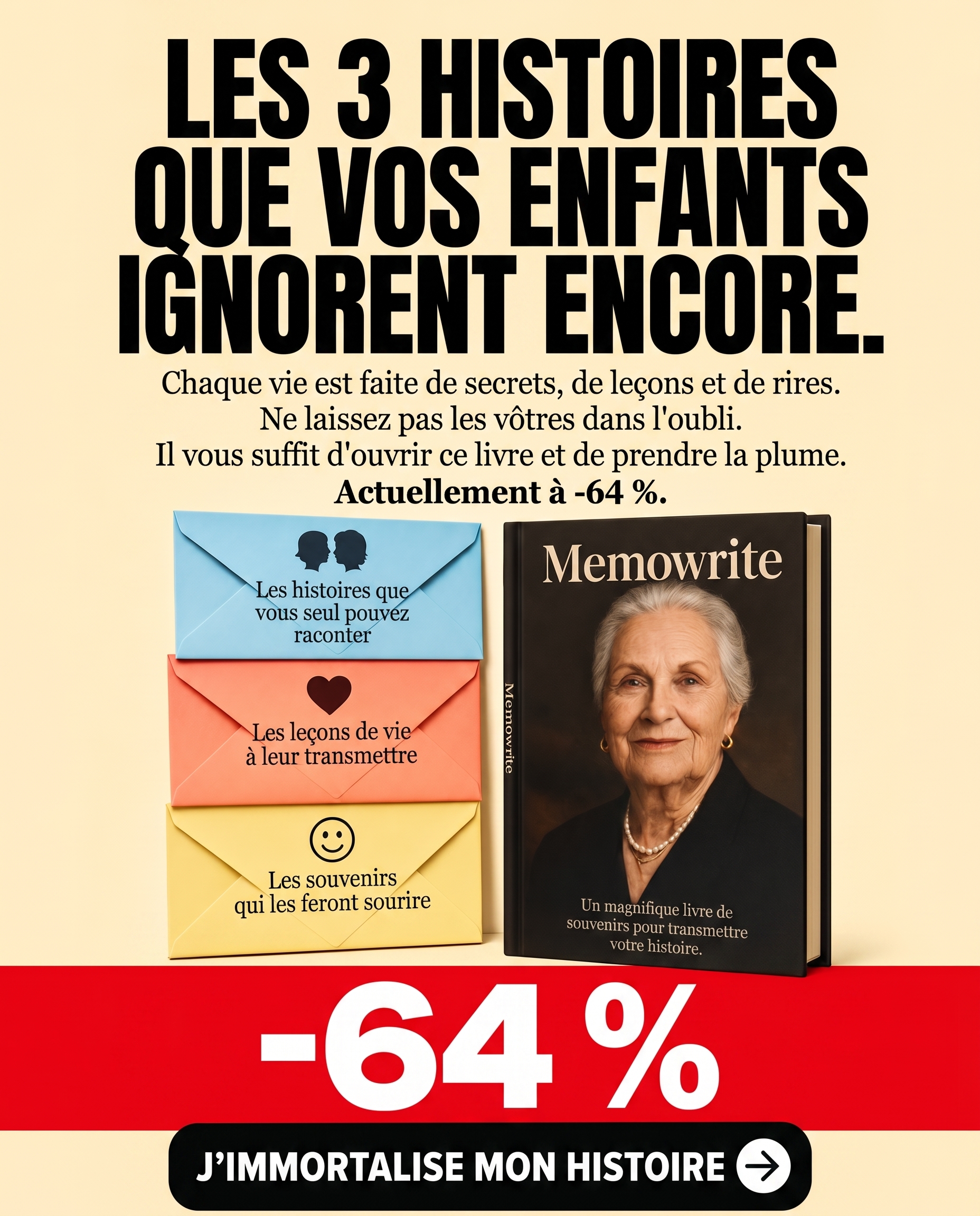 Memowrite Facebook ad