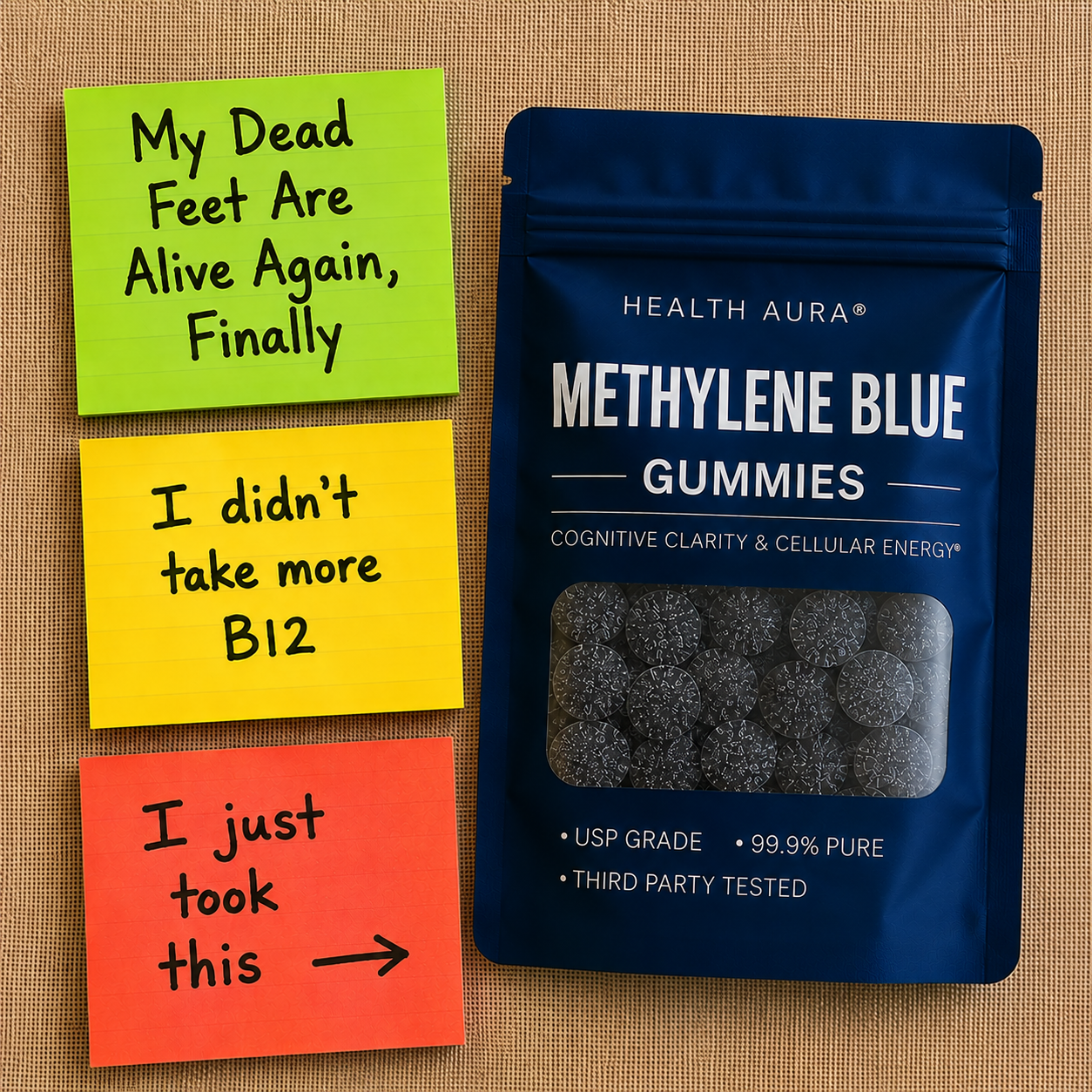 Dr. Michael Carter, MD Facebook ad: I tell my patients to try methylene blue gummies every…