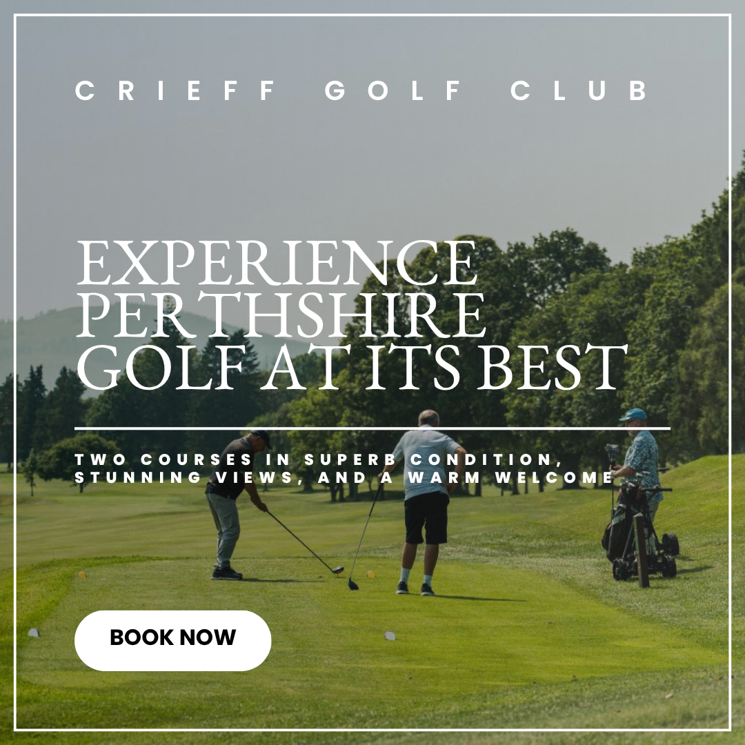 Crieff Golf Club Facebook ad: Book your summer round at Crieff Golf Club