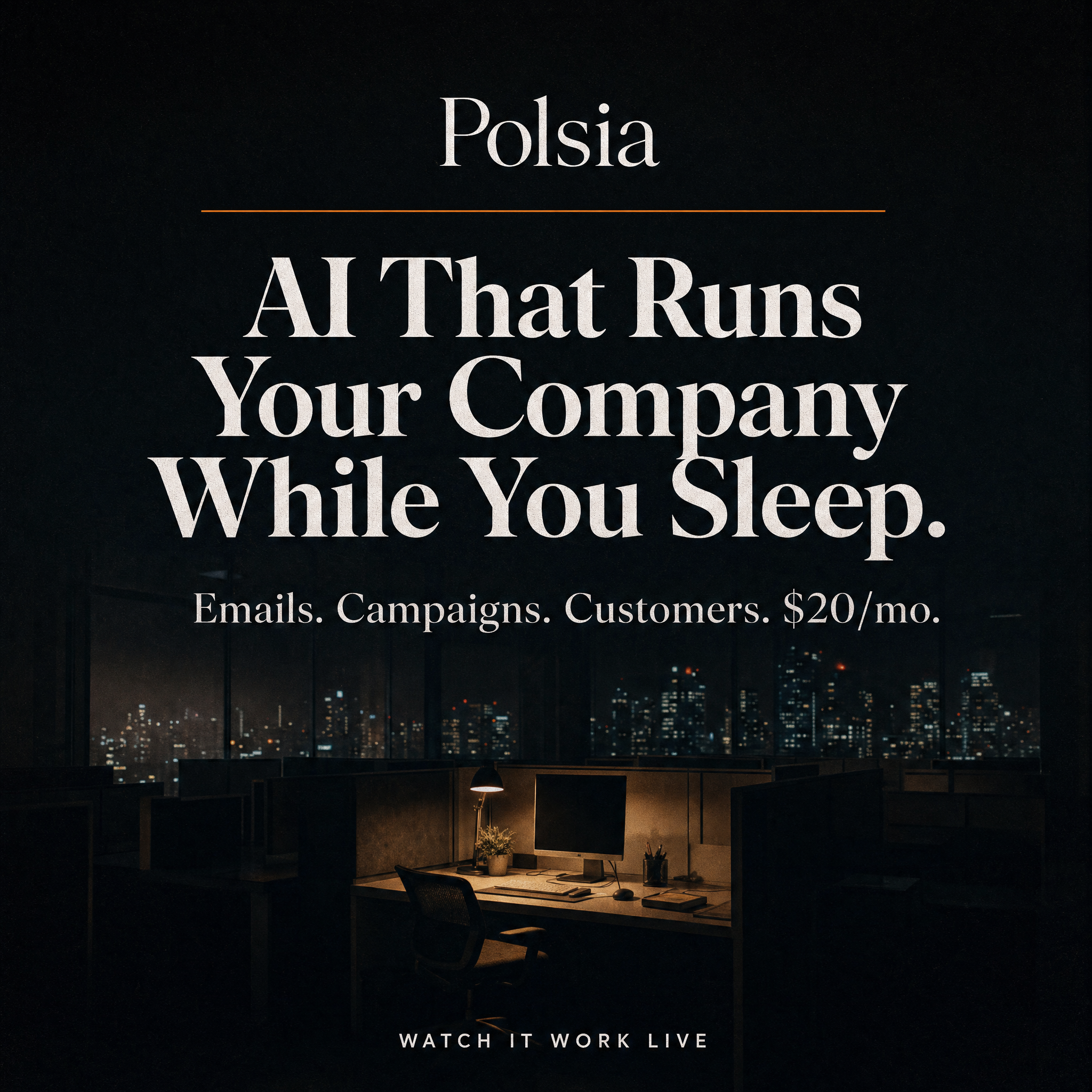 Polsia AI Facebook ad