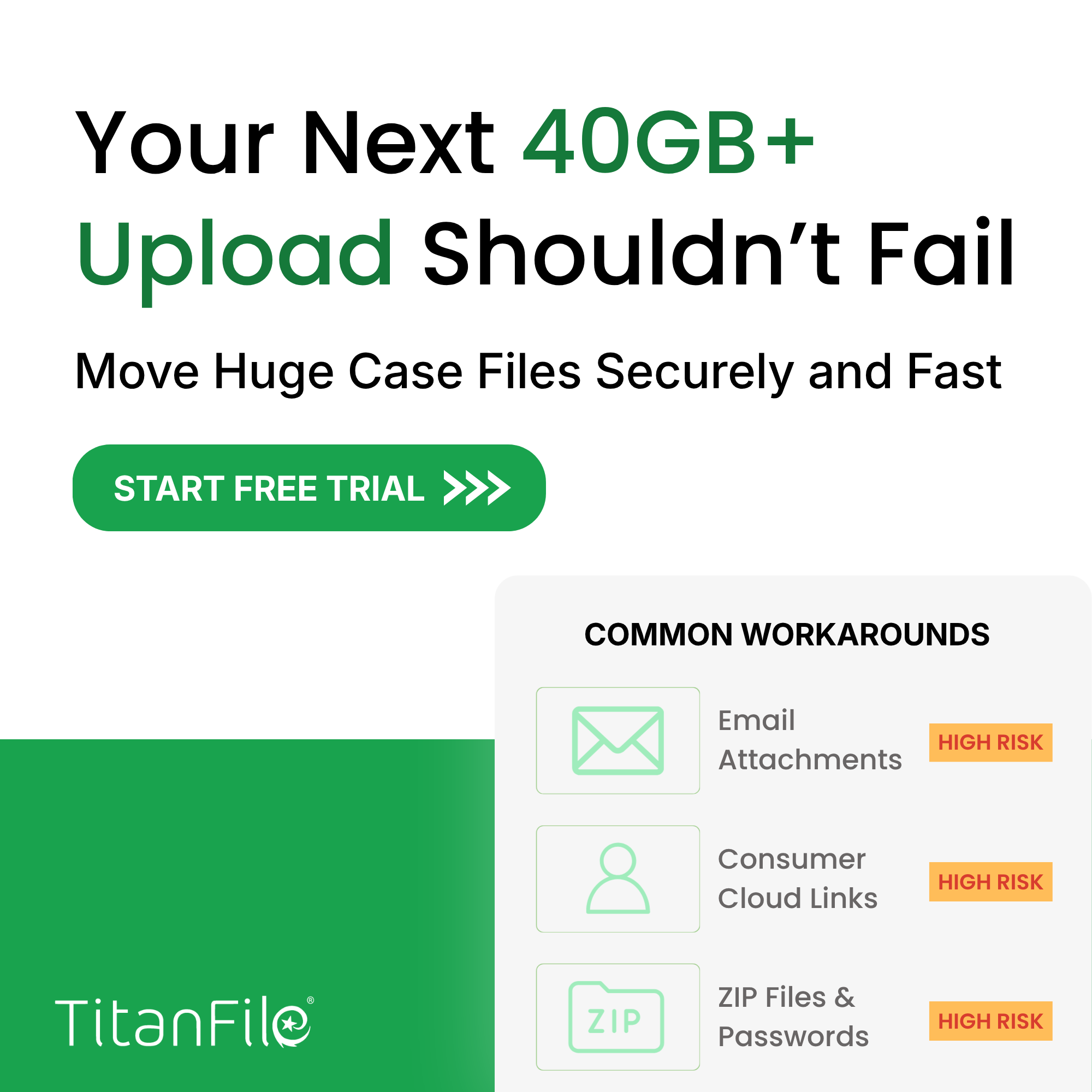 TitanFile Facebook ad