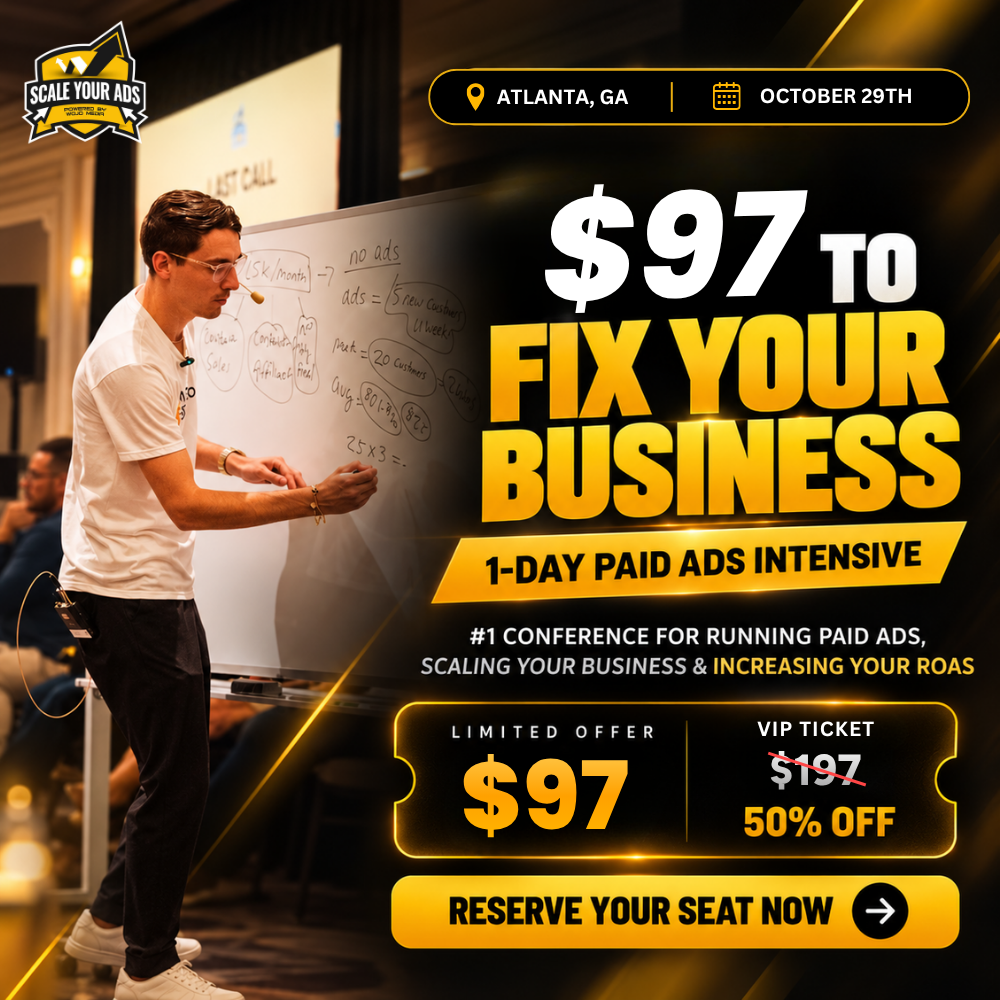 Jason Wojo Facebook ad: [ Atlanta, GA #1 Event For Scaling Your Ads ]