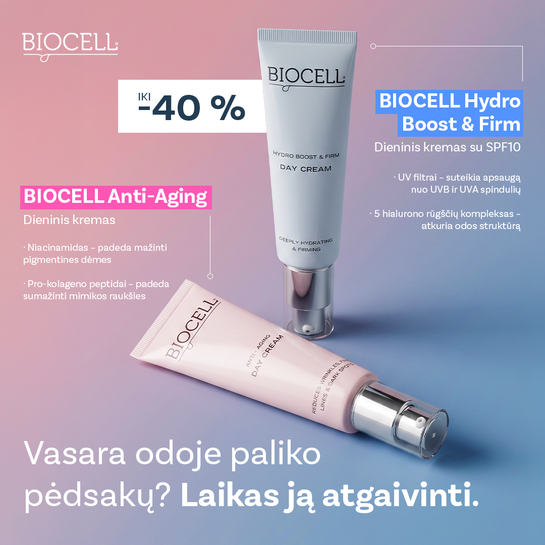 BIOCELL Lietuva Facebook ad: Po vasaros atgaivink odą su BIOCELL