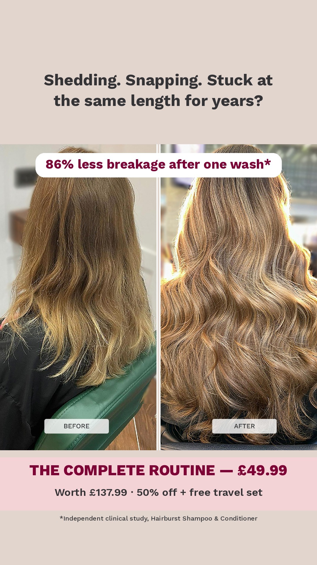 Hairburst Facebook ad