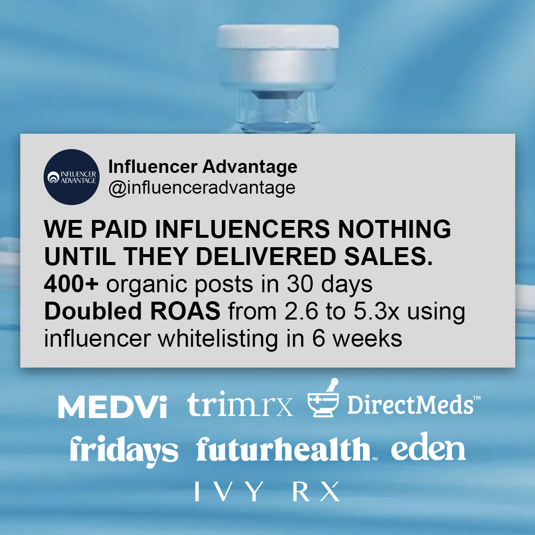 Influencer Advantage Facebook ad