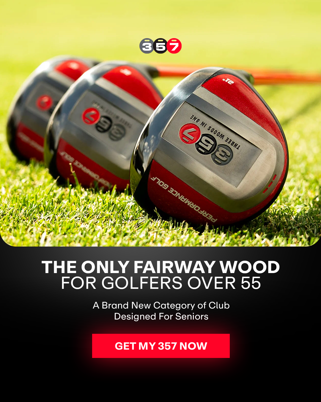 Performance Golf Facebook ad