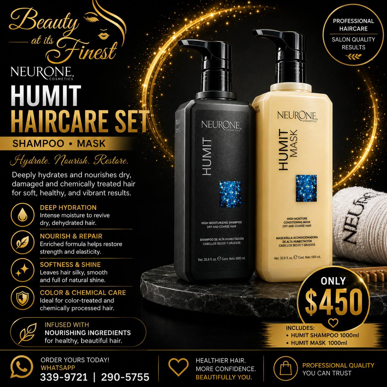 Beauty at Its Finest Facebook ad: PROFESSIONAL HAIRCARE NOW AVAILABLE