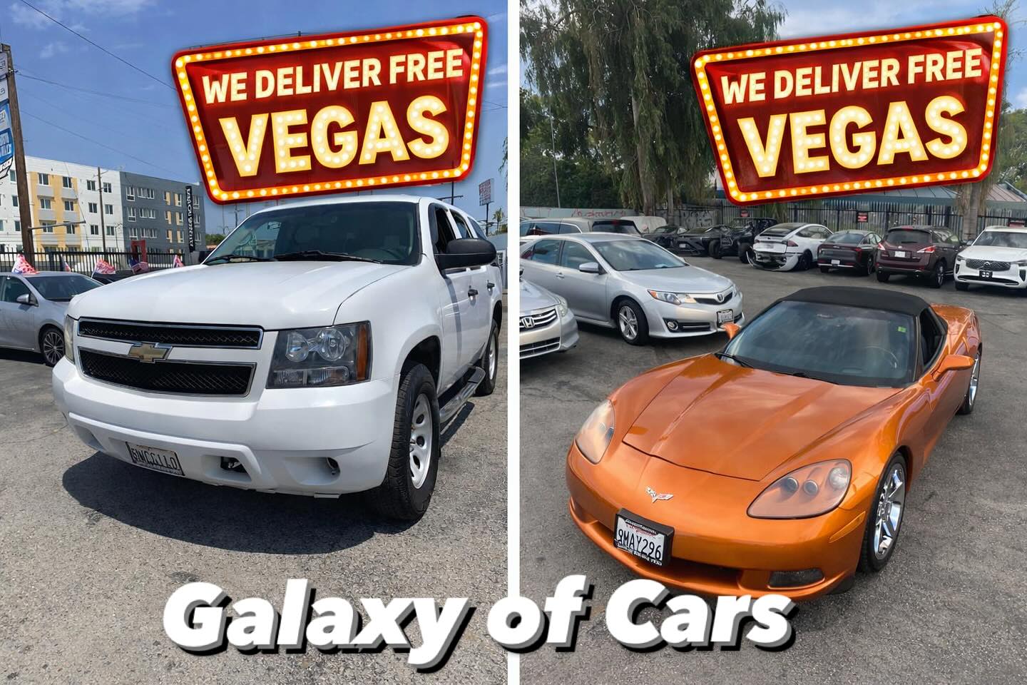Galaxy of Cars Facebook ad: Quality Used Car Dealership.