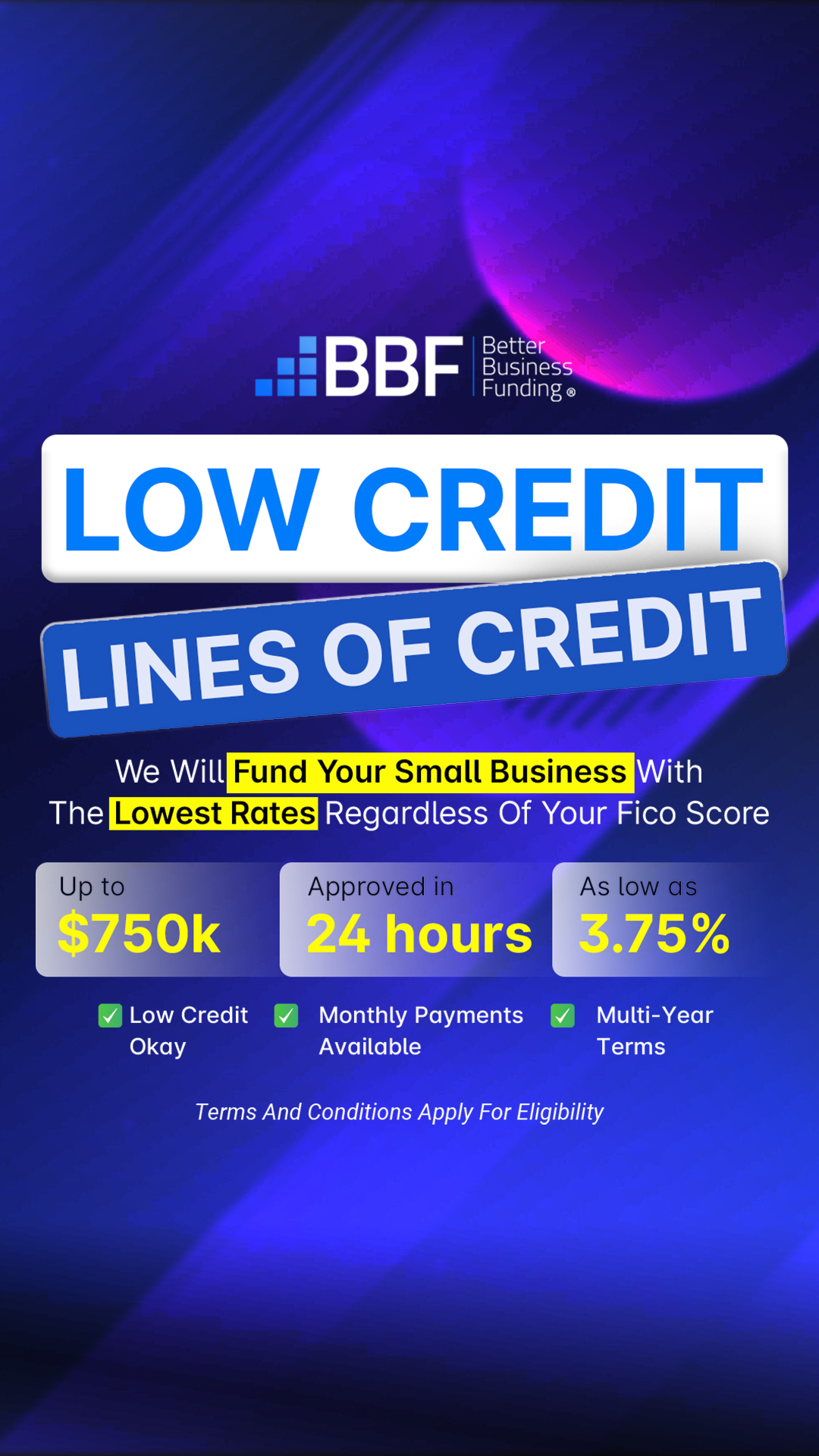 Better Business Funding Facebook ad